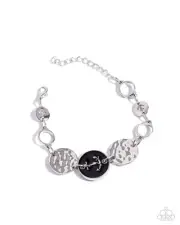 Paparazzi Anchor Alignment - Black - Bracelet