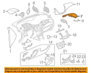 GM OEM 17-20 Trax Instrument Panel Instrument Panel Components-Applique 42487255