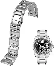 [HKIDKK] 23mm Metal Watch Bracelets Men Stainless Steel Watchbands Fashion Women Watch Strap Band for fit Cartier Accessories