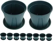 KITANDOVE 10 Sets Root Control Flower Pots with Drainage Breathable Gardening Pots for Use for Succulent Propagation and Plant Durable and Flexible Design