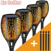 96 LED Flame Solar Torch Light Waterproof Flickering Dancing Path Garden Lamp OZ