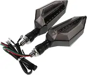 BUGUUYO 2pcs Motorcycle Turn Signal Side Marker Light Assembly LED Lights for Motorcycles Motorcycle LED Lights Scooter LED Lights Motorbike Turning Indicators Acrylic Yellow