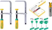 MicroJig MatchFit Dovetail Track Clamp Pro Set of Two Clamps and Accessories