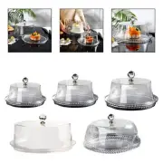 Cake Stand with Dome Cake Plate Round Pastry Display Server Transparent Dessert