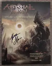 Abysmal Dawn "Leveling The Plane Of Existence: Guitar Tab Book" Autographed New!