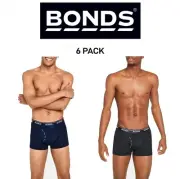 Bonds Mens Microfibre Guyfront Trunk Super Smooth Microfibre Version 6 Pack MX86