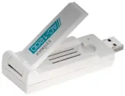 Wireless USB Adaptor Wifi Dual Band Dongle With Foldable External Antenna White