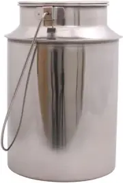 Milchkanne Transportkanne Milchkrug Kanne Krug 6 Liter Edelstahl Wurstsuppe