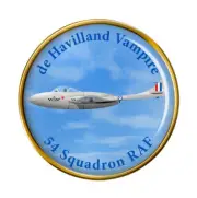 Havilland Vampire Jet Fighter Pin Badge