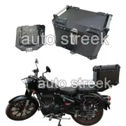 Fit For Royal Enfield Meteor & Classic 350cc Pannier Luggage Top Box Matt Black (for: Royal Enfield)