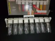 NOS Vtg 70s J Spice Magnetic Spice Jars Rack Wall Mount MOD White Acrylic Design