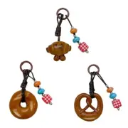 Ergonomic Bagel Key Charm Bag Accesories For Baking Enthusiasts And Fashionistas