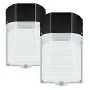 2 Pack LED Wall Pack Light,38W Dusk to Dawn Light with Photocell, Adjustable ...