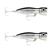 2x Rapala 13cm X Rap Magnum Xplode Topwater Heavy Duty Fish Lures - Mullet