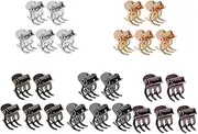 25pcs/Lot Metal Mini Bangs Clips, Small Hair Claws Jaw Crab Clamp Fashion Hair Pin Styling Tool for Women, Girls