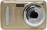 Veulrn Portable Digital Camera 16 Million HD Pixel Compact Home Digital Camera for Kids Teens Seniors Gold