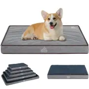 Dog Bed Crate Pad – Reversible Warm & Cool – Orthopedic Foam – Water-Resistant.