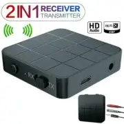 Wireless Bluetooth 5.0 Transmitter&Receiver Audio Adapter Music 3.5mm Aux HOT