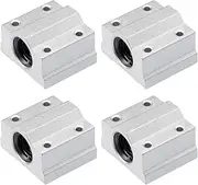 uxcell SCS8UU Linear Ball Bearing Slide Block Units, 8mm Bore Dia (Pack of 4)