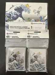 Pokemon TCG Great Wave Pikachu & Friends Double Deck Box + Sleeves (130)- New