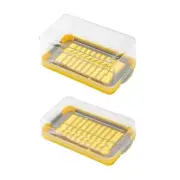 Convenient Butter Cutting and Storage Container Butter Dish with Lid