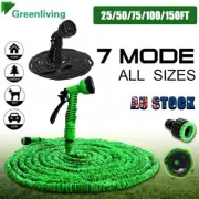 25F-150FT Expandable Flexible Garden Water Hose Pipe + Spray Nozzle Gun 2 colors