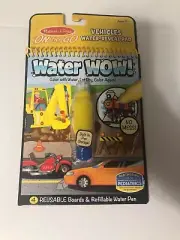 Melissa & Doug Water Wow! Reusable Color with Water Activity Pad Vehicles Themed