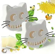 PurifyLogix 4PCS Reusable Cat Litter Box Deodorizer box, Universal Stick-on Cat Odor Trap to Eliminates Litter Box Odors, Includes 2 OdorTrap box and 2 Lemon Activated Charcoal Deodorizing Bags