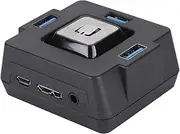 Desktop PC Button,Multi-Functional USB3.0 Desktop PC Switch Power Reset Button Microphone Port for Hotel,Desktop PC Reset Button Plug & Play.