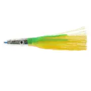 H2O Pro Mean Machine Abalone Grass Skirt Albacore Tuna Lure 200mm Green/Chartreu