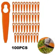 100Pcs for STIHL Polycut 2-2 ABS Cutting Blades Lawn Mower Replacement Parts MultiColor