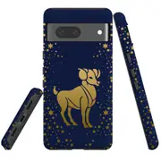 For Google Pixel 7 Case Tough Protective Cover Aries Drawing