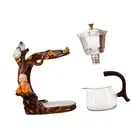 Kungfu Glass Tea Set Tea Maker Teapot for Table Decor Office Birthday Gift