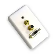 Neotech Composite Video S-Video SVHS VGA IR Cable Wall Plate