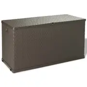 Garden Storage Box Brown 120x56x63 cm PP Rattan vidaXL