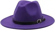 [HEYDHSDC] Fashion Men Fedoras Women's Fashion Jazz Hat Summer Spring Black Woolen Blend Cap Outdoor Casual Hat