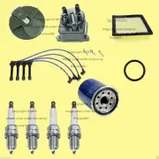 Civic GX Tune Up Kit Air Oil Filter NGK Spark Plugs Wire Set Cap Rotor for Honda (for: Honda)