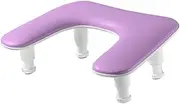 Oshhni Arm Rest for Nails Manicure Hand Rest Cushion,PU Leather Practical U Shape Nail Art Hand Pillow Nail Armrest for Salon Home, purple