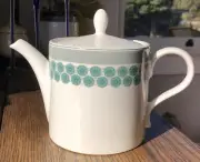 Portmeirion WESTERLY GREY 2 Pint Ceramic Teapot MCM Style Made in England