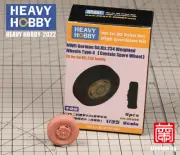 Heavy Hobby WWII German Sd.Kfz.234 Weighted Wheels Type.4（Contain Spare Wheel）