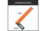 300mm Triangle Ruler Try Square Measure Measuring Ruler Angle Ruler Marking Cut