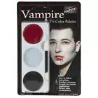 A859 Mehron Tri-Colour Vampire Makeup Palette Professional Costume Make Up