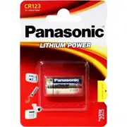 Panasonic CR123A 3V 1.55Ah Lithium Battery Replaces CR123A CR123AS DL123A