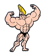 Johnny Bravo - Cartoon Character Embroidered Iron-On/Sew-On Patch
