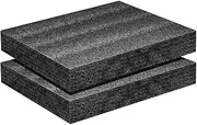 Lyaciomn 2Pack 16 X 12 X 2 Inch Polyurethane Foam Sheet Foam Inserts for Cases Packing Foam Pads for Toolbox Camera Storage
