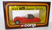 Vintage Corgi Toys #803 1953 Jaguar XK120 in Red 1:36 scale diecast in Pkg