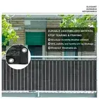 Black Outdoor Patio Sun Shade Privacy Screen Cover w/Grommets 2 Sides