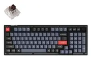 Keychron V5 96% RGB Keychron K Brown Fully Assembled w/ Knob Hot-Swappable QMK Custom Mechanical Keyboard Frosted Black