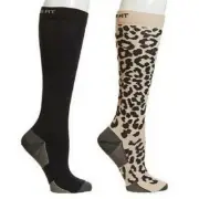 Copper Fit Knee High Compression Socks 2 pack Unisex L/XL