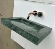 2023 Luxury Hand Crafted Solid Marble nature stone wash Basin Guatemala Green